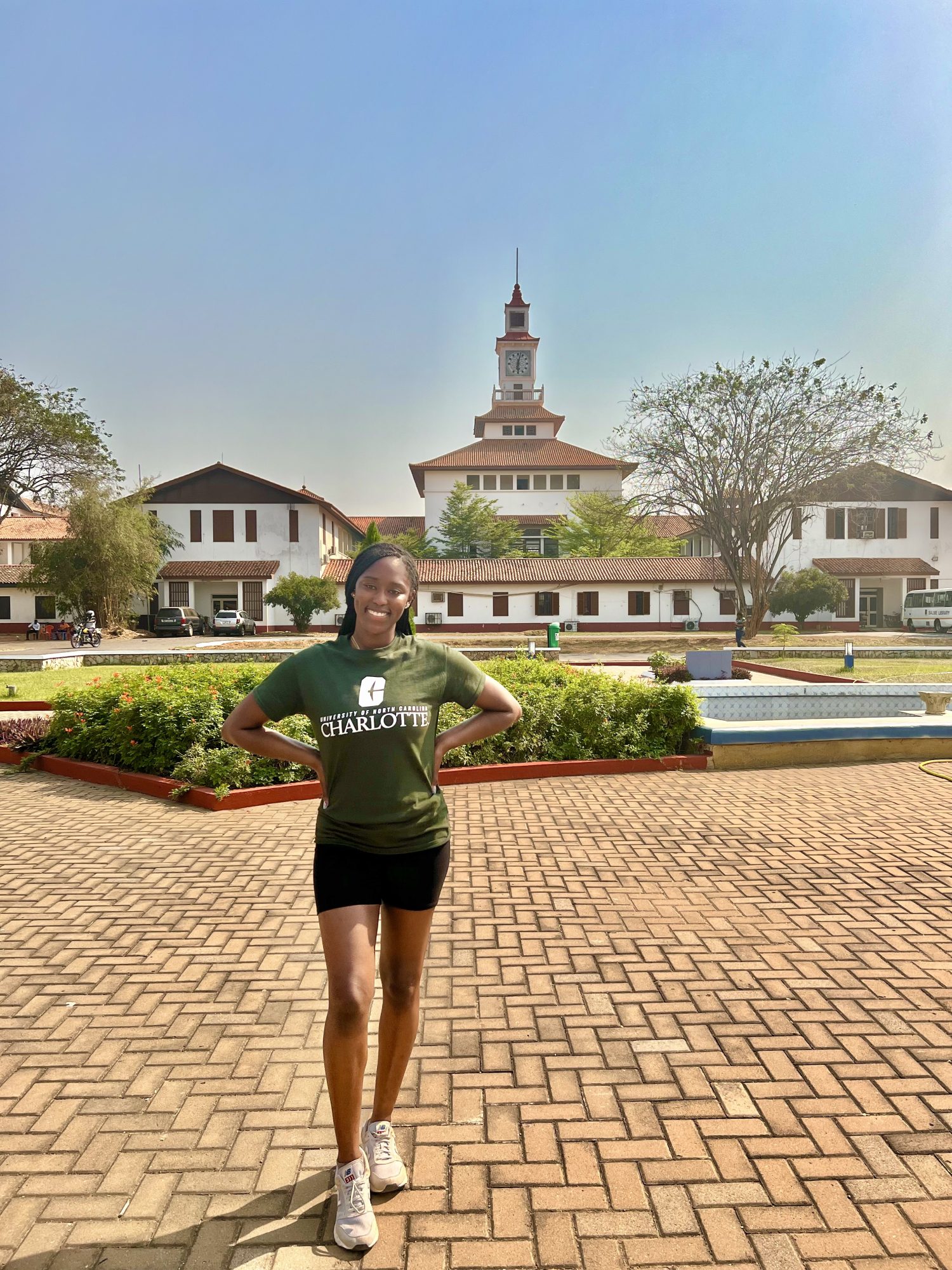 Photo of Nylah Mayo at the University of Ghana